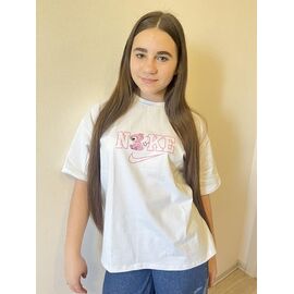 Фотография Футболка детская на девочку M532 white р.140-164 "Moda school" недорого оптом от прямого поставщика