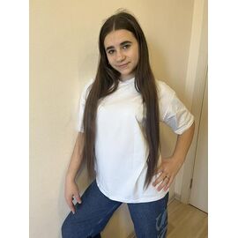 Фотография Футболка детская на девочку M534 white р.140-164 "Moda school" недорого оптом от прямого поставщика