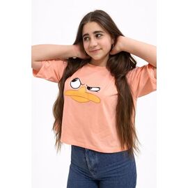 Фотография Топик детский на девочку M549 peach р.140-164 "Moda school" недорого оптом от прямого поставщика