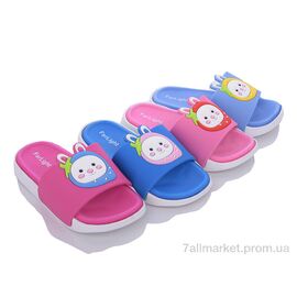 Фотография Шлепки детские летние Лето 9003D-15 mix (16 пар р.24-29) "Obuvok" недорого оптом от прямого поставщика