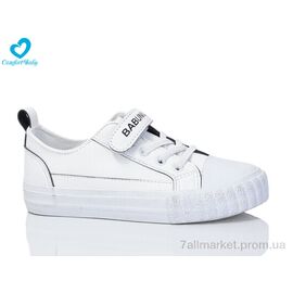 Фотография Кеды детские легкие Весна/осень 350 білий-чорний (8 пар р.24-30) "Comfort-baby" недорого оптом от прямого поставщика