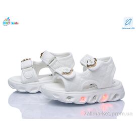 Фотография Босоножки детские летние Лето L856-1-1 LED (8 пар р.21-26) "BBT" недорого оптом от прямого поставщика