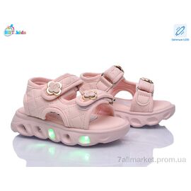 Фотография Босоножки детские летние Лето L856-1-2 LED (8 пар р.21-26) "BBT" недорого оптом от прямого поставщика