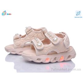 Фотография Босоножки детские летние Лето L857-1-3 LED (8 пар р.21-26) "BBT" недорого оптом от прямого поставщика