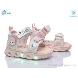 Фотография Босоножки детские летние Лето L858-1-5 LED (8 пар р.21-26) "BBT" недорого оптом от прямого поставщика