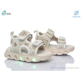Фотография Босоножки детские летние Лето L859-1-3 LED (8 пар р.21-26) "BBT" недорого оптом от прямого поставщика