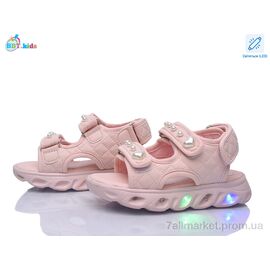 Фотография Босоножки детские летние Лето L857-2-1 LED (8 пар р.26-31) "BBT" недорого оптом от прямого поставщика