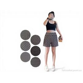 Фотография Шорты женские Лето A7001 mix (12 шт. р.сетка 3XL-9XL) "Алия" недорого оптом от прямого поставщика