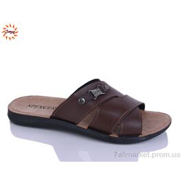 Фотография Шлепки мужские пляжные Лето SP Fashion коричневий (6 пар р.40-45) "Jumay" недорого оптом от прямого поставщика