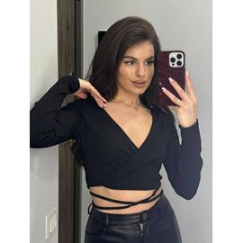 Фотография Топ женский 1382 black р.42-48 "BONJOUR" недорого оптом от прямого поставщика