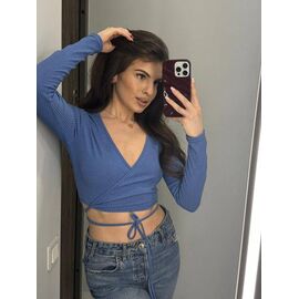 Фотография Топ женский 1382 blue р.42-48 "BONJOUR" недорого оптом от прямого поставщика