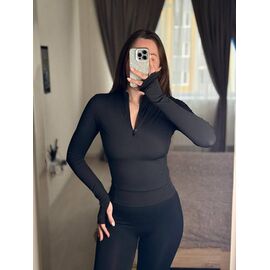 Светр жіночий 1706 black р.42-46 "BONJOUR" недорого оптом від прямого постачальника