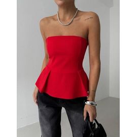 Фотография Топ женский 1721 red р.42-48 "BONJOUR" недорого оптом от прямого поставщика