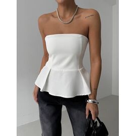 Фотография Топ женский 1721 white р.42-48 "BONJOUR" недорого оптом от прямого поставщика