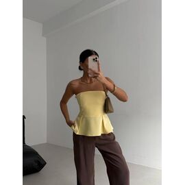 Фотография Топ женский 1721 yellow р.42-48 "BONJOUR" недорого оптом от прямого поставщика