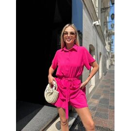 Жіночий комбінезон літній 2369 crimson р.42-52 "BONJOUR" недорого оптом від прямого постачальника