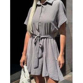 Жіночий комбінезон літній 2369 grey р.42-52 "BONJOUR" недорого оптом від прямого постачальника