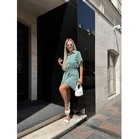 Жіночий комбінезон літній 2369 mint р.42-52 "BONJOUR" недорого оптом від прямого постачальника