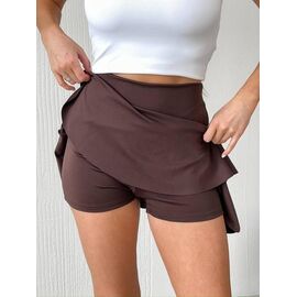 Фотография Юбка-шорты женская 3103 brown р.42-46 "BONJOUR" недорого оптом от прямого поставщика