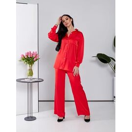 Костюм жіночий 8038 red р.42-48 "BONJOUR" недорого оптом від прямого постачальника