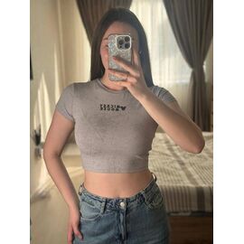 Фотография Топ женский M02 grey р.42-44 "BONJOUR" недорого оптом от прямого поставщика