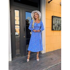 Фотография Платье летнее женское 6045 l.blue р.42-48 "LINDA" недорого оптом от прямого поставщика