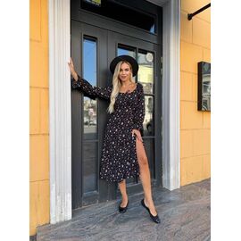 Фотография Платье летнее женское 6045-1 black р.42-48 "LINDA" недорого оптом от прямого поставщика