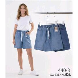 Фотография Шорты женские 440-3 mix р.2XL-5XL "Hoan" недорого оптом от прямого поставщика
