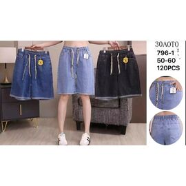 Фотография Шорты женские 796-1 mix р.50-60 "Hoan" недорого оптом от прямого поставщика