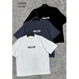 Фотография Футболка мужская молодёжная р-ры M-2XL (3цв) "PROSTOMEN" недорого оптом от прямого поставщика