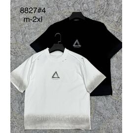 Фотография Футболка мужская молодёжная р-ры M-2XL (2цв) "PROSTOMEN" недорого оптом от прямого поставщика