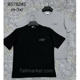 Фотография Футболка мужская молодёжная р-ры M-3XL (2цв) "PROSTOMEN" недорого оптом от прямого поставщика