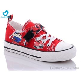 Фотография Кеды детские легкие Весна/осень 9020 червоний (8 пар р.25-30) "Comfort-baby" недорого оптом от прямого поставщика
