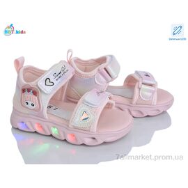 Фотография Босоножки детские летние Лето L858-2-1 LED (8 пар р.26-31) "BBT" недорого оптом от прямого поставщика