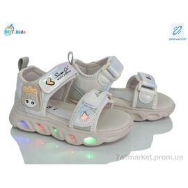 Фотография Босоножки детские летние Лето L858-2-6 LED (8 пар р.26-31) "BBT" недорого оптом от прямого поставщика