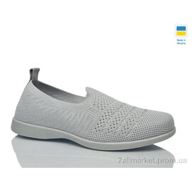 Сліпони жіночі тканинні Літо 6711 сірий (10 пар р.36-40) "DeMur" недорого оптом від прямого постачальника
