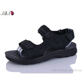 Сандалії чоловічі літні Літо 530 black (8 пар р.40-45) "Aba" недорого оптом від прямого постачальника