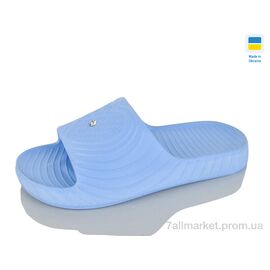 Фотография Шлепки женские облегченные Лето Сердечко св.блакитний (8 пар р.36-41) "Lot Shoes" недорого оптом от прямого поставщика