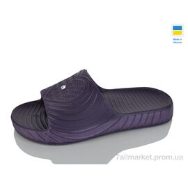 Фотография Шлепки женские облегченные Лето Сердечко т.фіолетовий (8 пар р.36-41) "Lot Shoes" недорого оптом от прямого поставщика