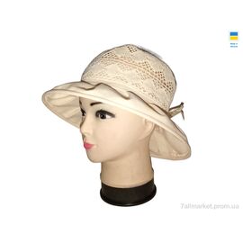 Фотография Шляпа женская Лето 0745 бежевий (4 шт. р.сетка 56-58) "Mabi" недорого оптом от прямого поставщика