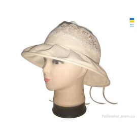 Фотография Шляпа женская Лето 0750 бежевий (4 шт. р.сетка 56-58) "Mabi" недорого оптом от прямого поставщика