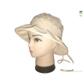 Фотография Шляпа женская Лето 0751 бежевий (4 шт. р.сетка 56-58) "Mabi" недорого оптом от прямого поставщика