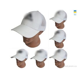 Фотография Кепка унисекс Лето 0764 білий (4 шт. р.сетка 56-60) "Mabi" недорого оптом от прямого поставщика