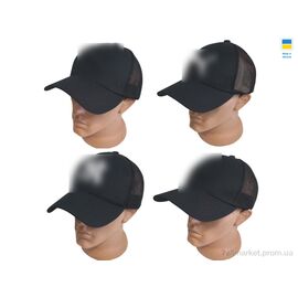 Фотография Кепка унисекс Лето 0768 чорний (4 шт. р.сетка 56-60) "Mabi" недорого оптом от прямого поставщика