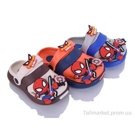 Фотография Кроксы детские летние Лето KR40A mix (12 пар р.24-29) "Elmob" недорого оптом от прямого поставщика