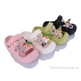 Шльопанці дитячі літні Літо KR57 toys mix (30-35) (12 пар р.30-35) "Elmob" недорого оптом від прямого постачальника