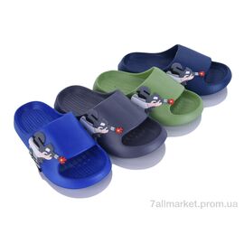 Фотография Шлепки детские летние Лето KM64 mix (12 пар р.30-35) "Elmob" недорого оптом от прямого поставщика