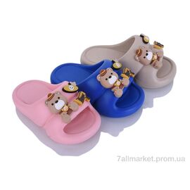 Фотография Шлепки детские летние Лето KM65 mix (12 пар р.24-29) "Elmob" недорого оптом от прямого поставщика