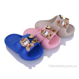 Фотография Шлепки детские летние Лето KM65A mix (12 пар р.30-35) "Elmob" недорого оптом от прямого поставщика