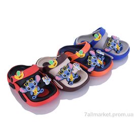 Фотография Шлепки детские летние Лето KR47 mix (12 пар р.24-29) "Elmob" недорого оптом от прямого поставщика